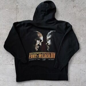 Mens Fury Vs Wilder world heavyweight championship promo hoodie size XXL